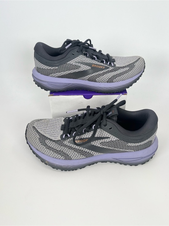 Brooks Shoes - Brooks Revel 7 Gray Purple Running Walking Shoes - WOMENS 6 - PERFECT TREAD